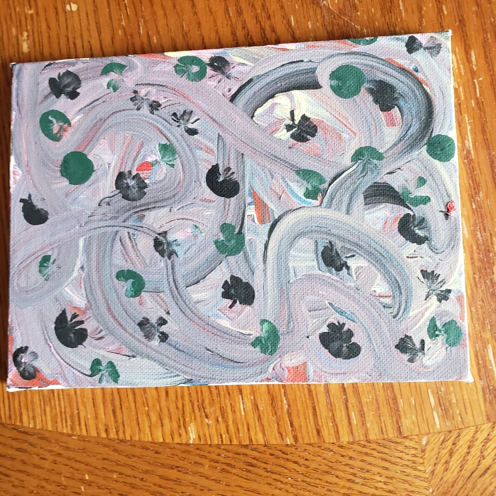 "ABSTRACT" by Joey Wolfe Acrylic on Canvas Signed by Artist Joey Wolfe